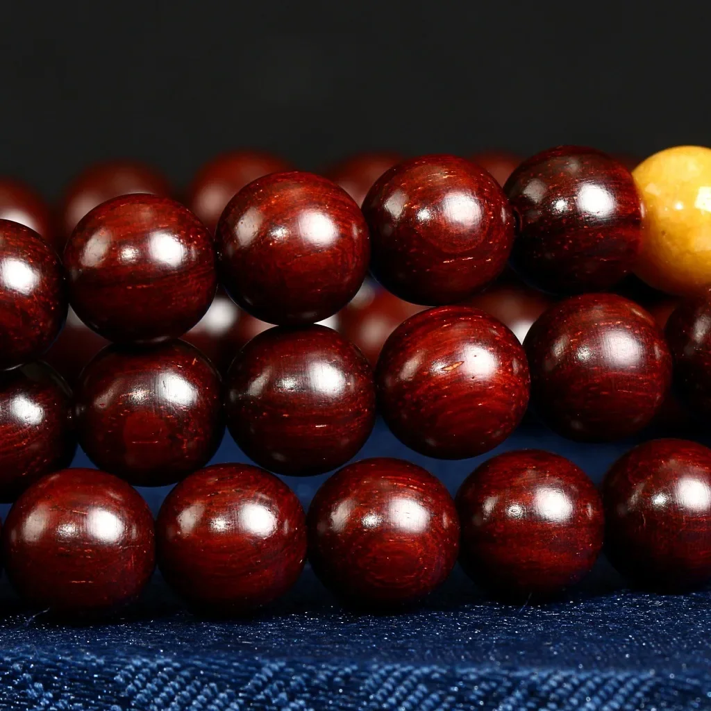 Lovers Indian leaflet rosewood 108 Buddha beads bracelet high density high oil men women hand ornaments bangle beads China windy