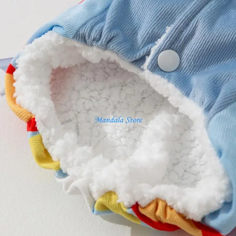 

U2JC Dog Cosplay Clown Apparel Indoor Outdoor Use Clothes Sweatshirt Winter Outfit