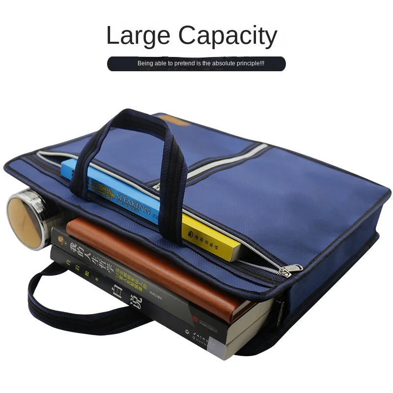 A4 Portable Document Bag Canvas Zipper Bag