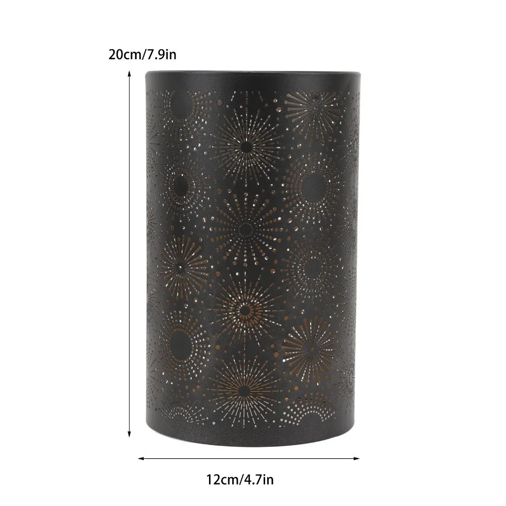 Modern Iron Lampshade Geometric Pattern Medium Size Chandelier Lamp Shades Small Lamp Shades Bedroom