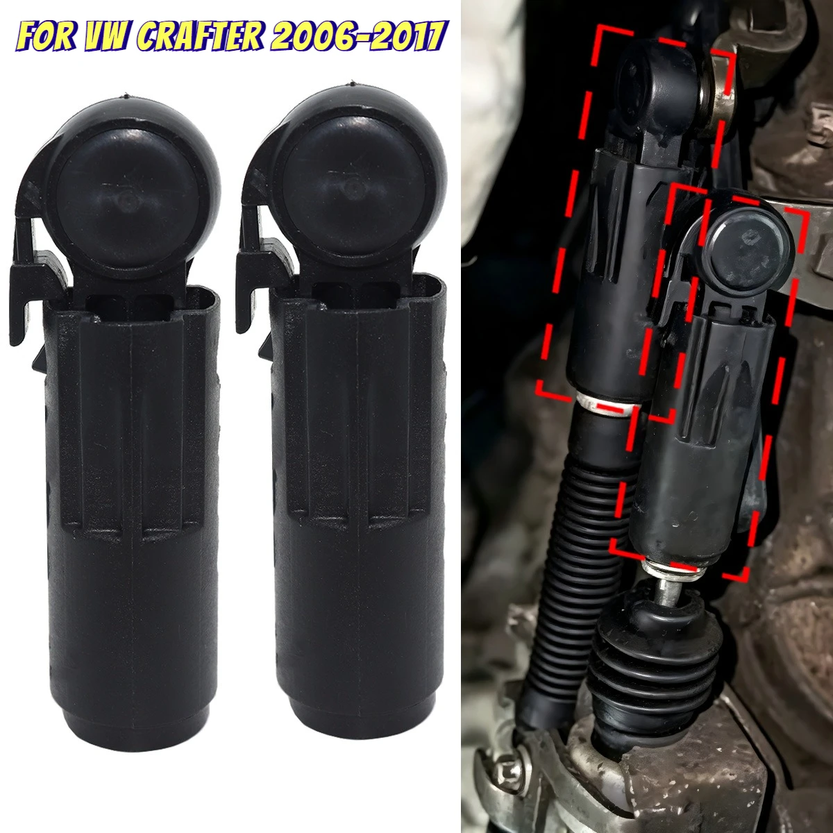 For VW Crafter 2006-2017 Manual Gear Shifter Cable Linkage Collet Shift Selector Connect Rod 6 Speed Car Replacement Accessories