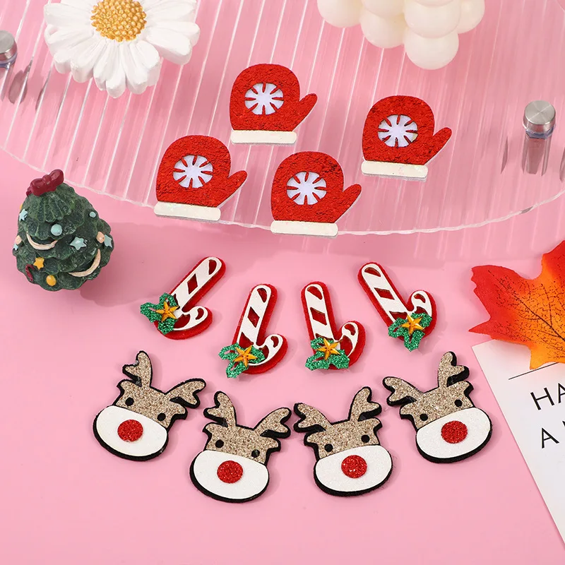 30 Stück, verschiedene Designs, weihnachtliche Hirschgeweih-Applikationen zum Aufnähen, für Haarspangen, Accessoires, Hüte, Taschen und zur Dekoration von Stoffen. – Detail 2