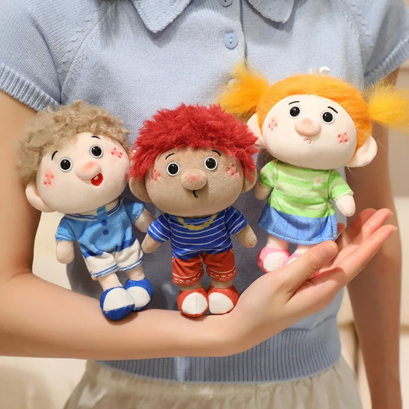 

Cute Frizz Family Mini Plush Doll Cartoon Frizzy Hair Stuffed Pendant Keychain Toy Birthday Gift