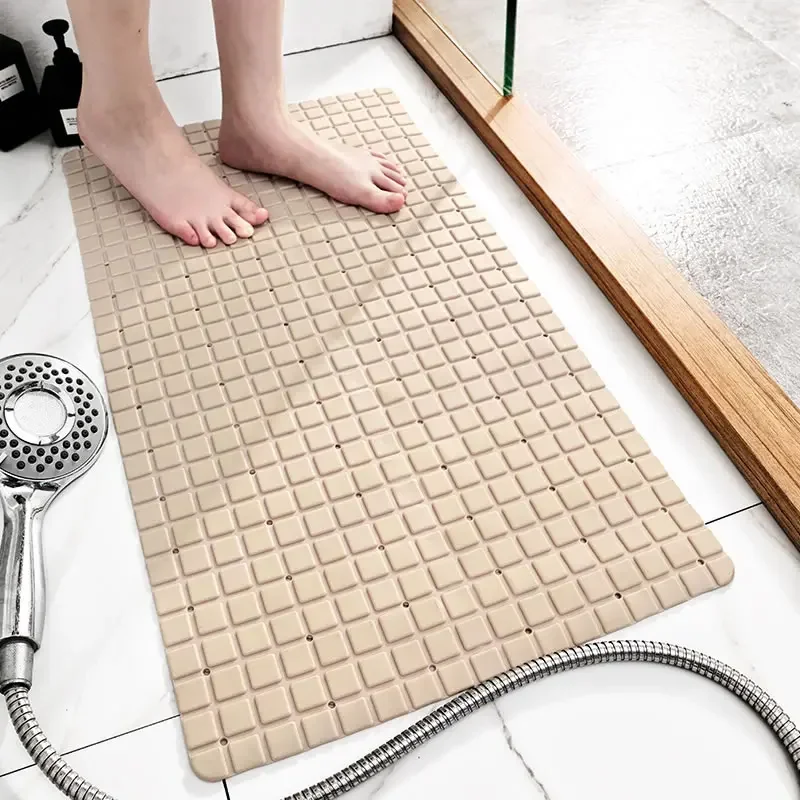 KONI Thick PVC Bathroom Anti Slip Mat, Bathtub Shower Mat, Bathtub Mat, Massage Mat with Suction Cup, Drainage Hole