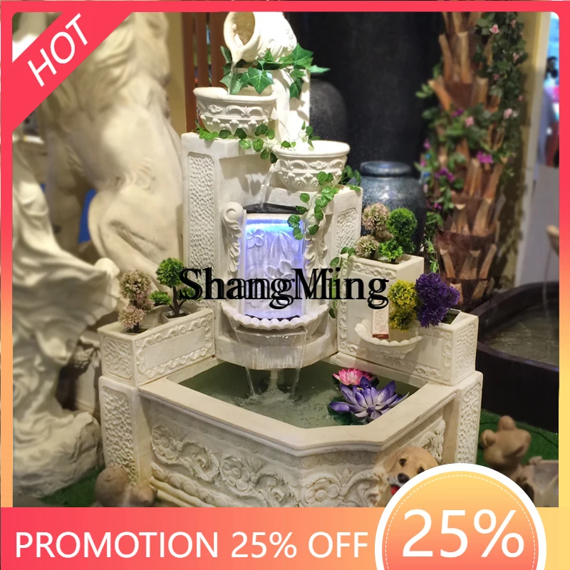 

SM new living room running water fountain indoor rockery fish pond garden balcony floor decoration outdoor ornament
