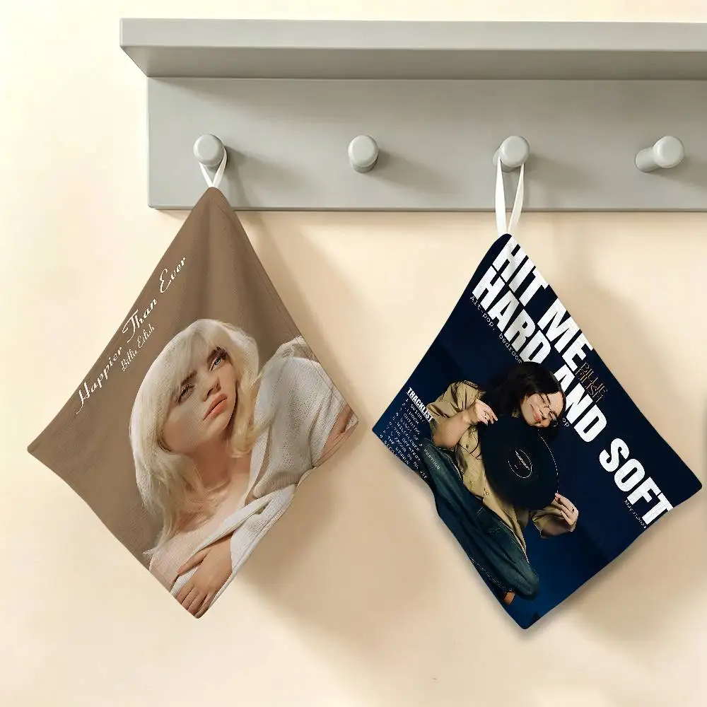 Singer B-billieS Hanging Kitchen Towel, Polyester Cotton Material, Wear Resistant Hand Wiping Towel for Home