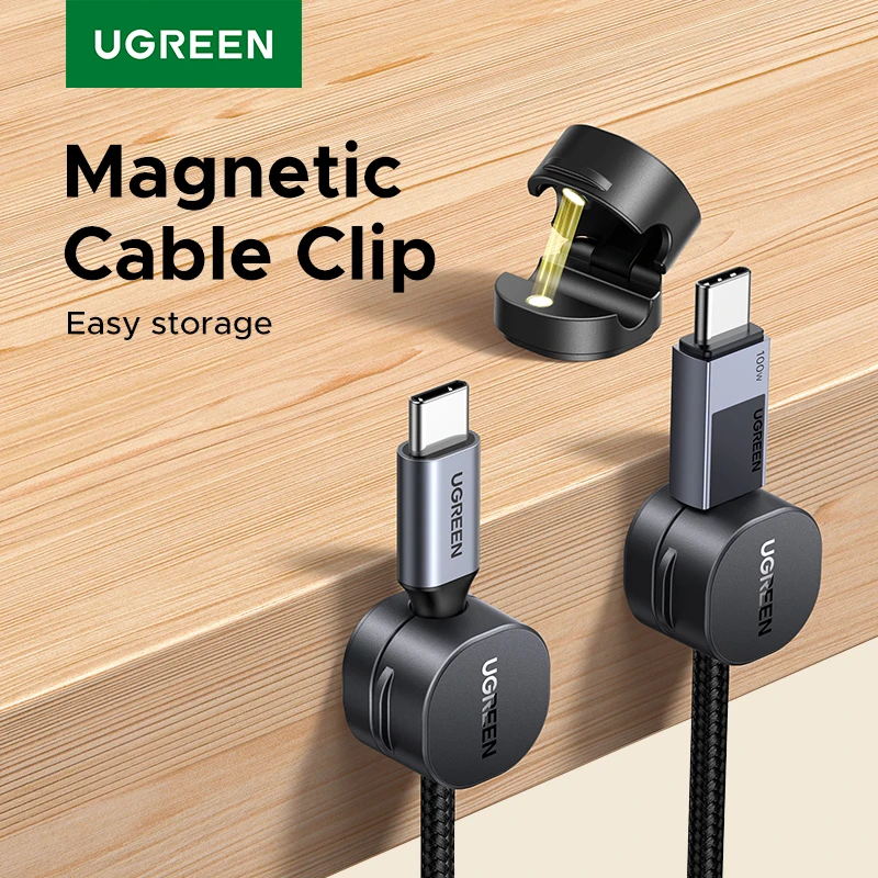 ugreen-clipe-organizador-de-cabos-magnetico-suporte-de-gerenciamento-de-fios-para-mesa-para-fios-de-carregamento-usb-cabo-de-fone-de-ouvido-acessorios-para-casa-e-escritorio​