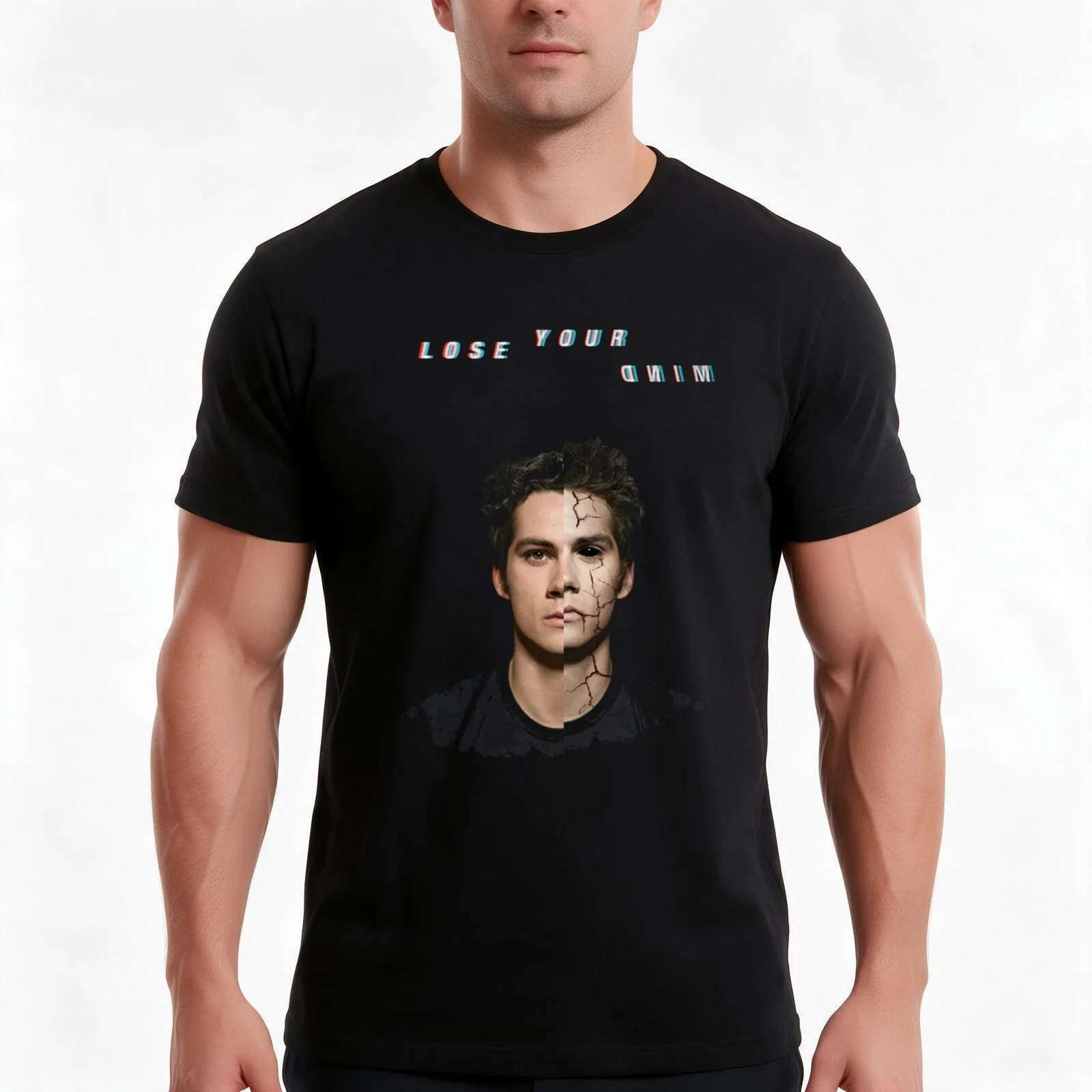 lose your mind -stiles- T-Shirt, Summer Casual Cotton Tee, Oversized Streetwear Tops, Vintage Graphic Print, Unisex Men Women