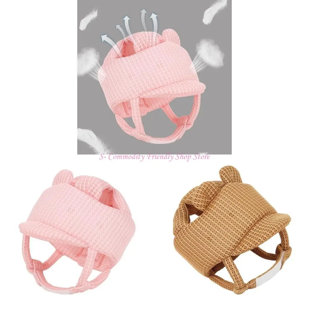 

85ae защиты головы детской головы шлемы защитные шляпы дышащие головные уборки для детей для ползания и ходьбы