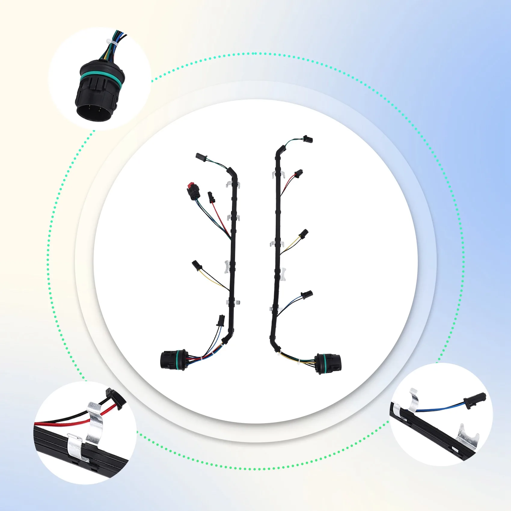 

Fuel Injector Wiring Harness For Ford Powerstroke F250 F350 F-450 F-550 2008-2010 6.4L Diesel 8C3Z9D930AA, 8C3Z9D930BA-AS55