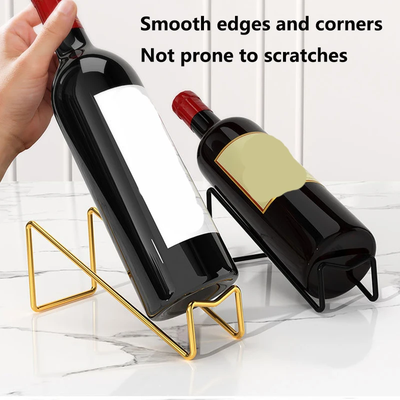 Red wine display stand, living room wine cabinet simple support, decorative piece, creative shelf