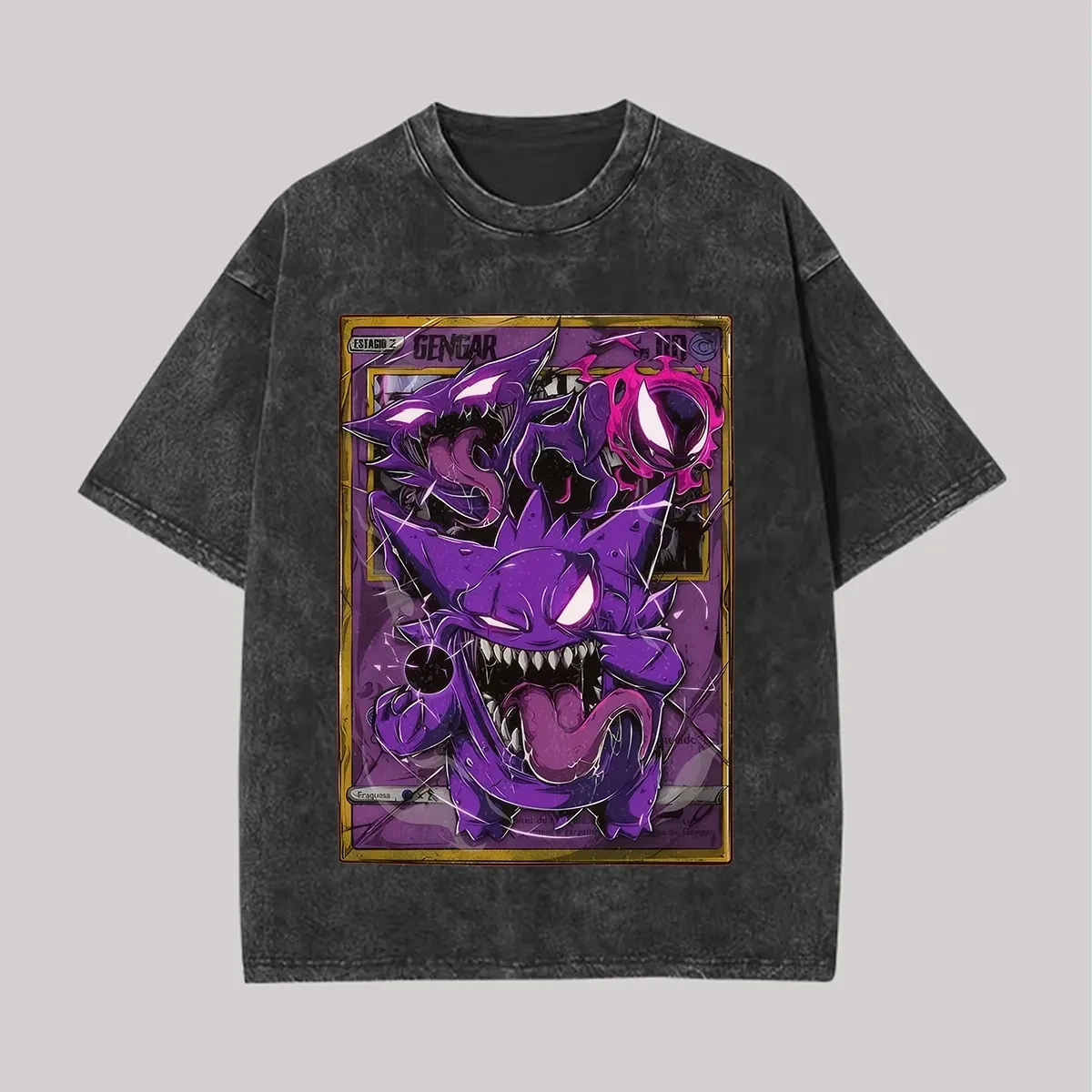 

Official Pokemon 2026 Summer Men's Cotton T-Shirt Short Sleeve Casual Streetwear Top with Anime Graphic Print Streetwear Y2K