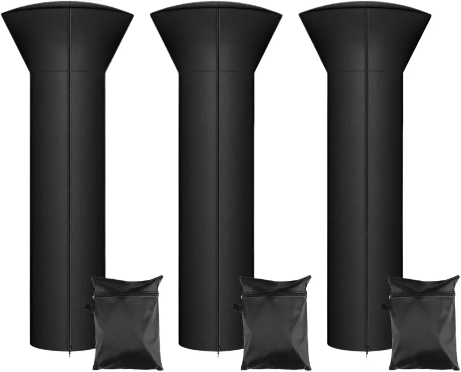 Patio Heater Covers Waterproof Patio Heater Covers Garden Furniture Protector All-Purpose Dust Cover with Zipper & Storage Bag(3