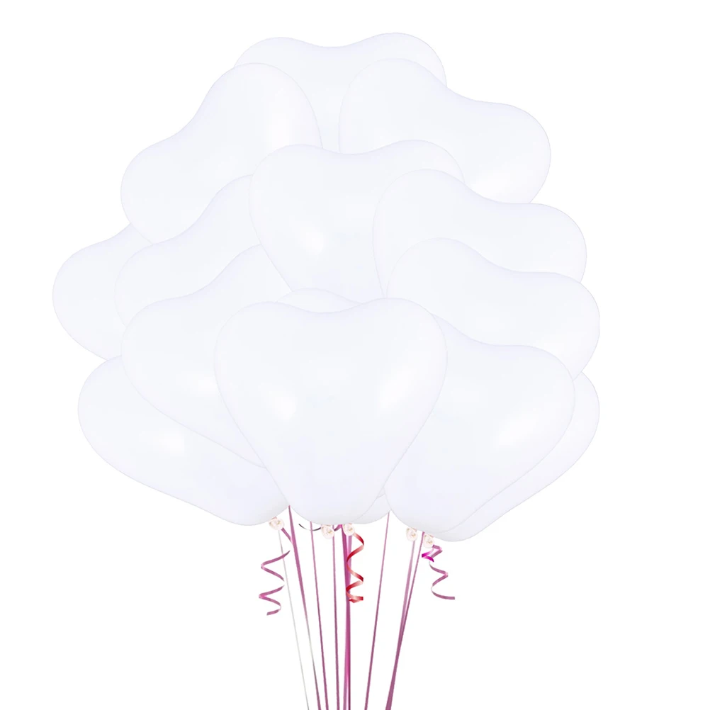 

Heart Shaped Balloon Decoration Party Balloons Unique Wedding Ballons Romantic Decorative Decorating White