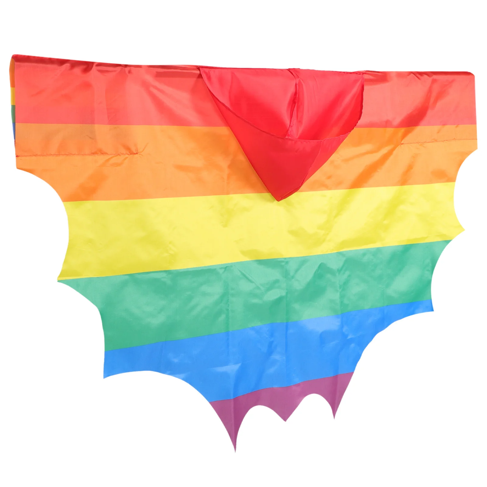 Regenboog Cape Polyester Kapmantel voor Pride Parade Festival Viering Gay Biseksueel Vlag Kostuum Party Decor Heldere Cape