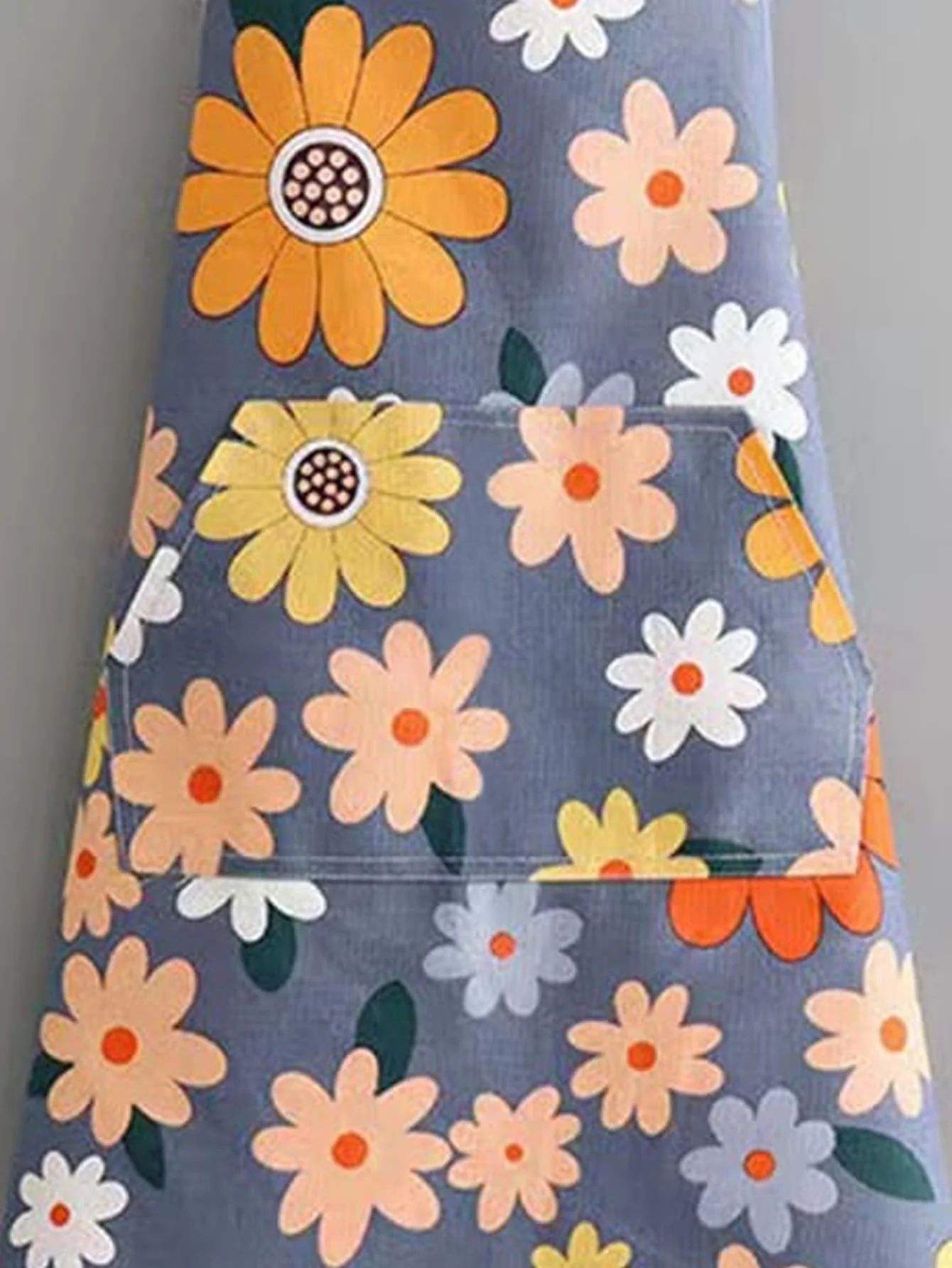 1 pcs Kitchen waterproof and oil resistant floral apron