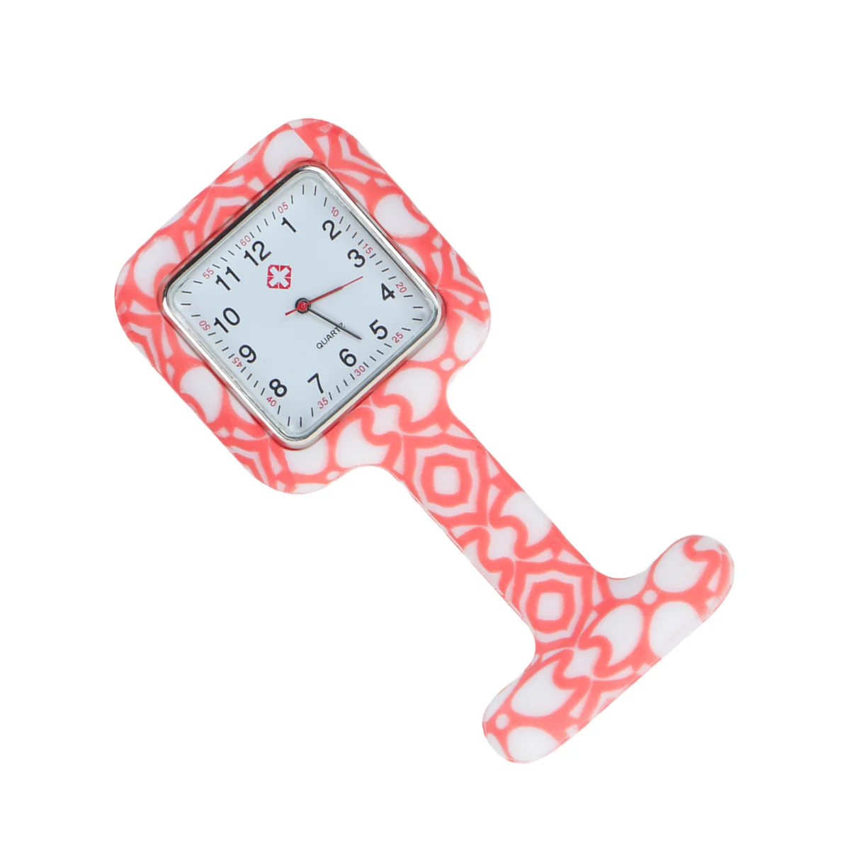 Montre d'infirmière en Silicone, montre de poche carrée médicale Portable pour médecins et infirmières, numéro clair, heure précise, cadeau aléatoire