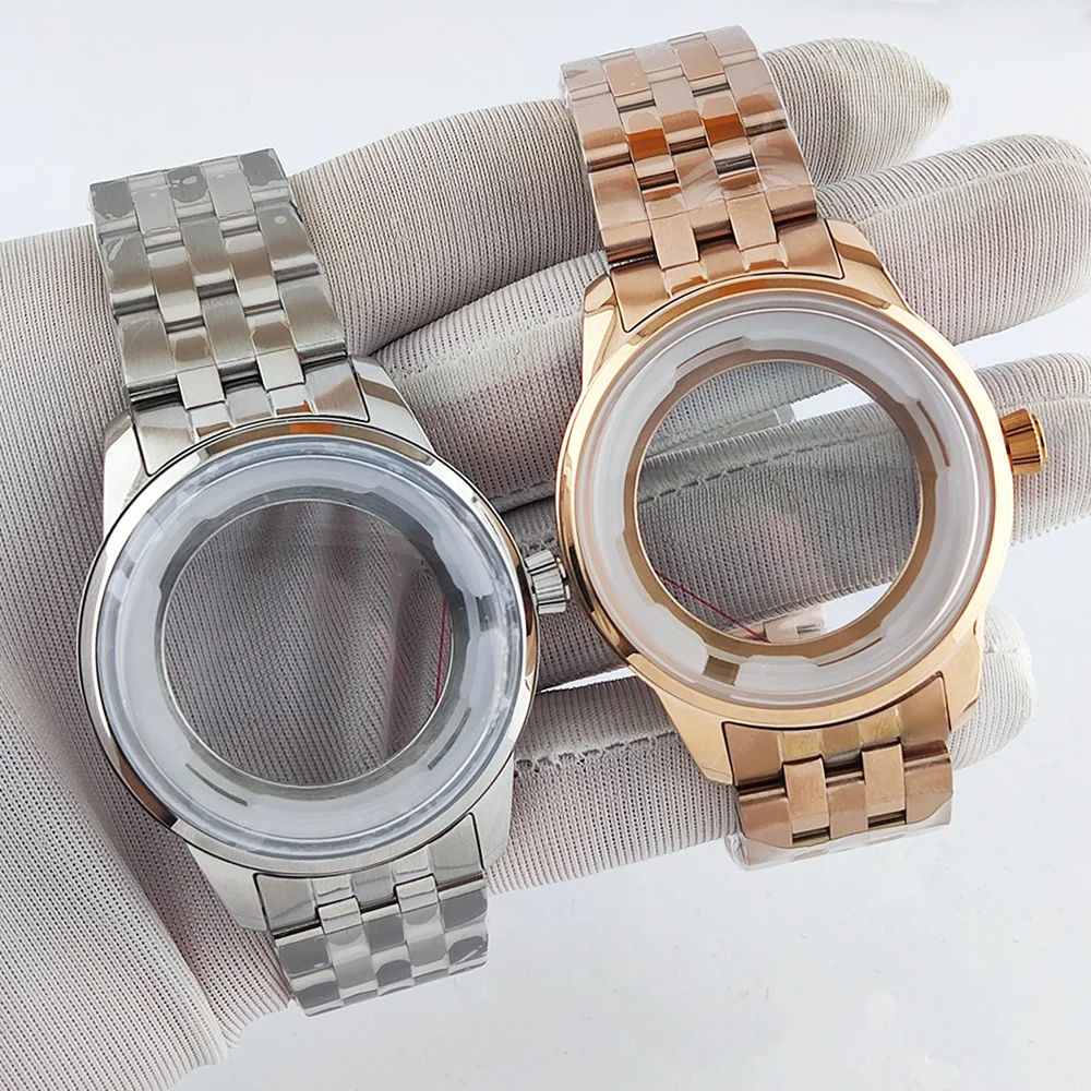 

Корпус часов NH35 40 мм, роскошный мужской корпус часов, корпус из куполообразного пузырькового стекла, подходит для корпуса циферблата 35 мм, корпус часов NH35