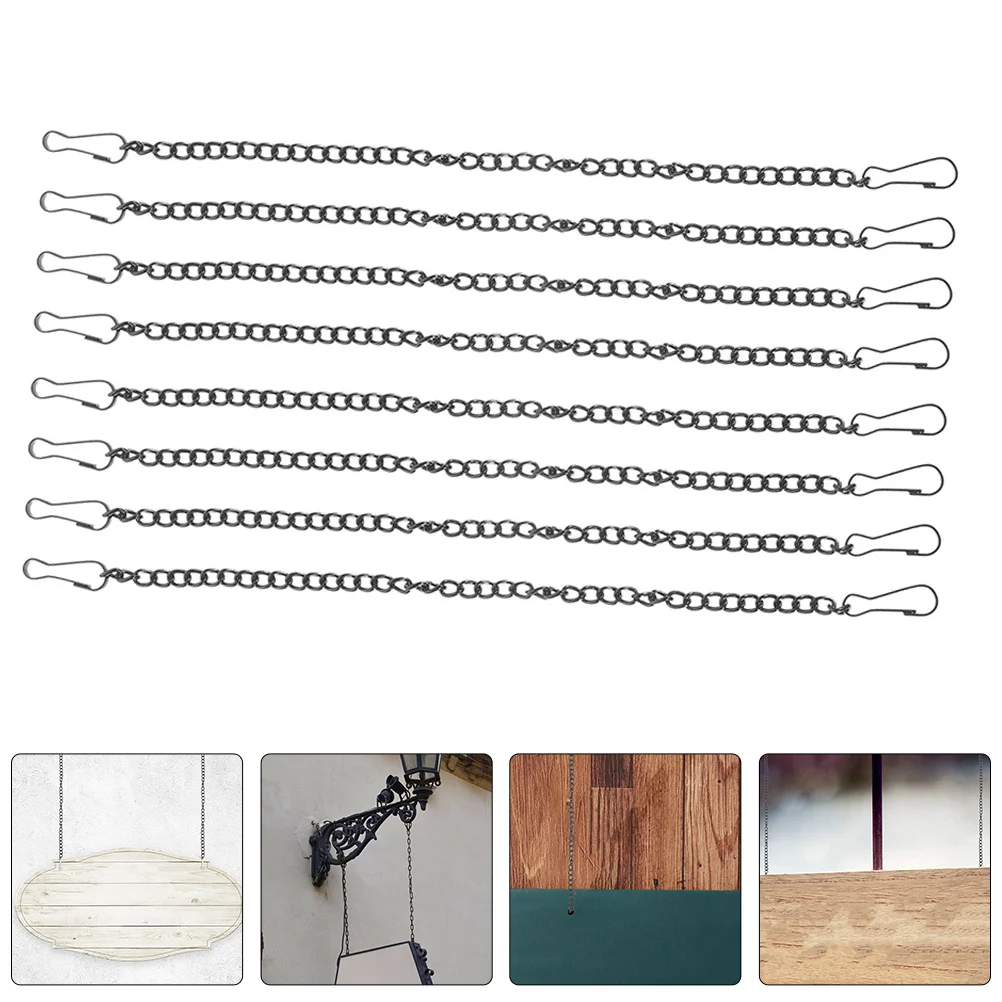 

20 pcs Plant Small Metal Chains Picture Hanging Chain With Hook For Plants Signs Chalkboards Bird Feeders Hanging Planter Chain