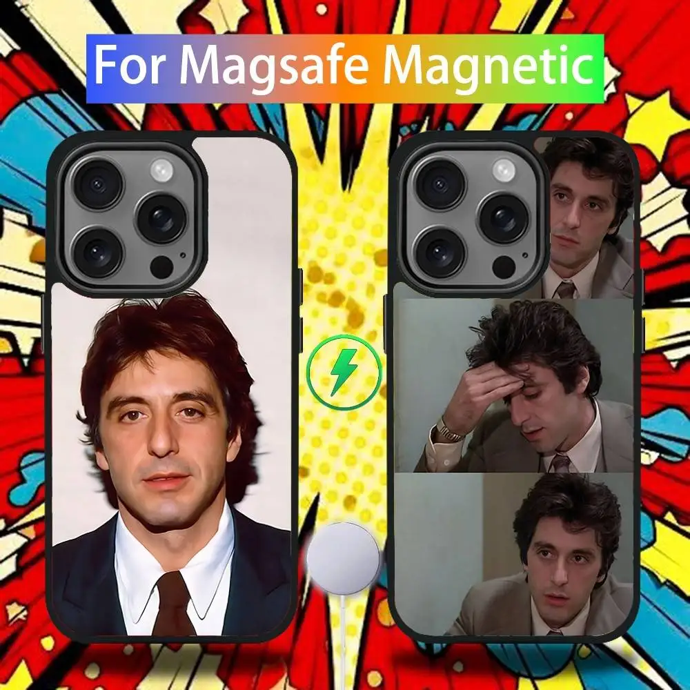 

Al P-Pacino Phone Case For iPhone 16,15,14,13,12,11,Pro,Max,Plus,Mini,SE4,E Magnetic Magsafe Wireless Charging