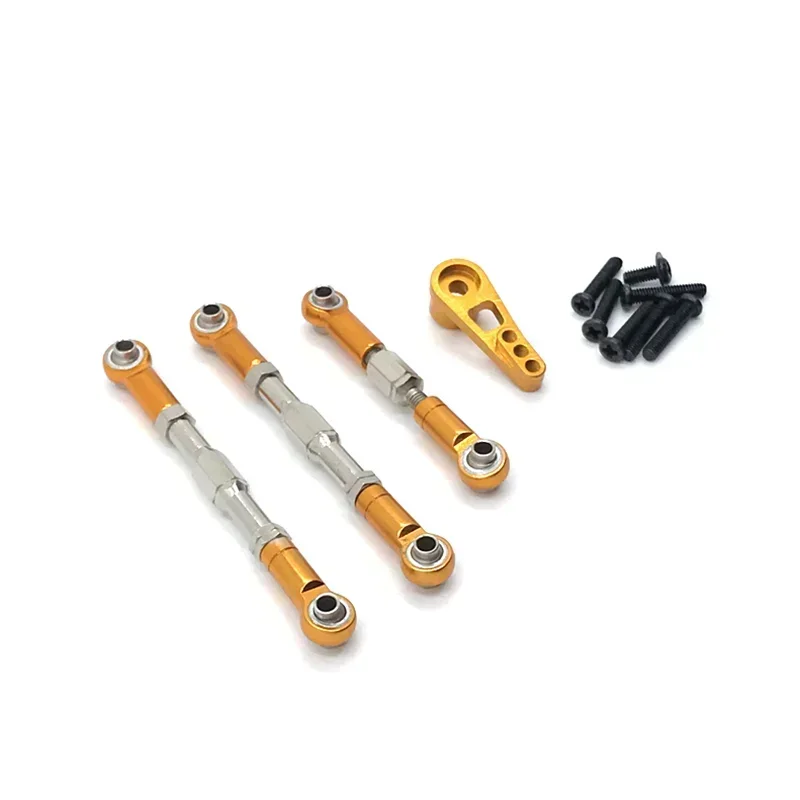 For WLtoys 104009 1/12 12401 12402-A 12403 12404 12409 Remote Control Car Parts Metal Upgrade Adjustable Rod Steering Arm