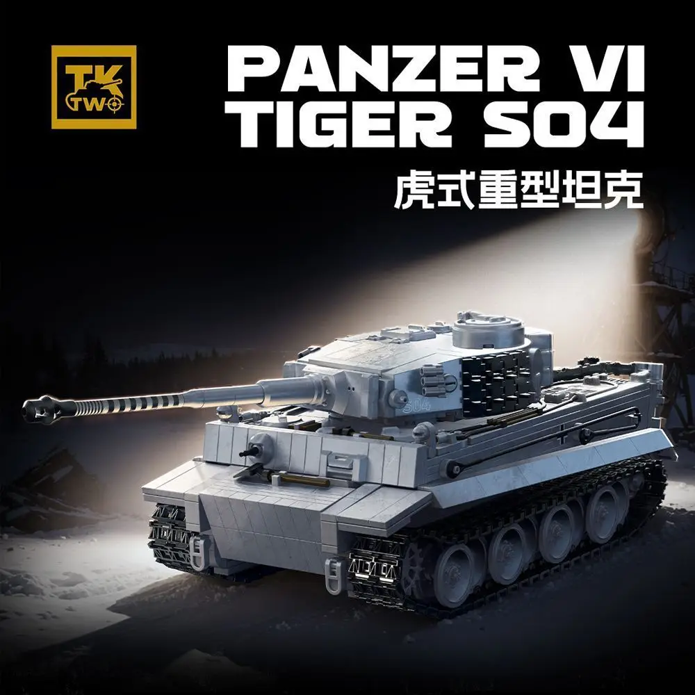

Тяжелый танк ТК2 Тигр, новый конструктор ТК8001 в стиле Второй мировой войны, немецкая модель, новинка 2025 года, игрушка-конструктор для сборки.