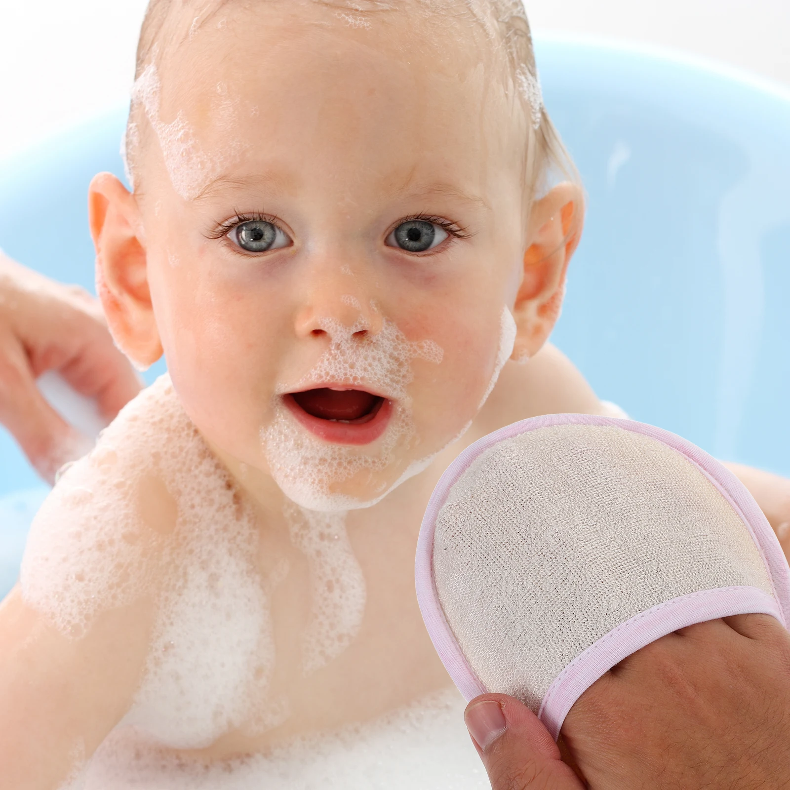 

Baby Sponge Washcloths Bamboo Fiber Soft Gentle Cleansing Cloth Sensitive Skin Hypoallergenic Toddler Kids Face Hand Body Scrub