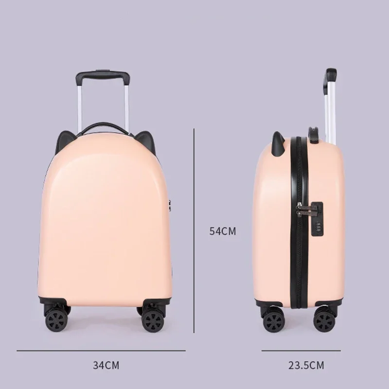 Children\'s Trolley Case 18 Inch Cartoon Printed Luggage Student Pattern Password Kindergarten Gift Wholesale Suitcase Large Bags