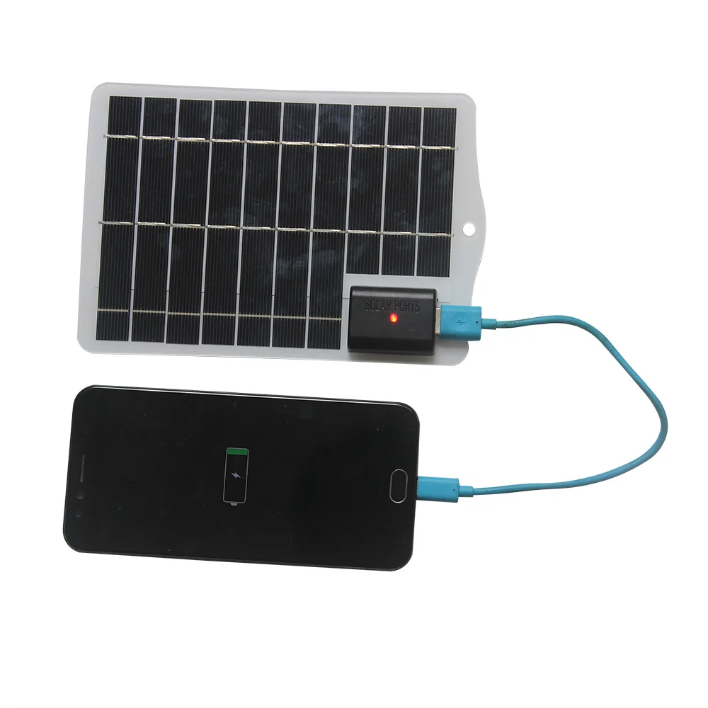 10W 5V Solar Panel Charger Outdoor Portable Solar Charger for Mobile Phone Power Bank Charger Solar Panel Emergency Charging