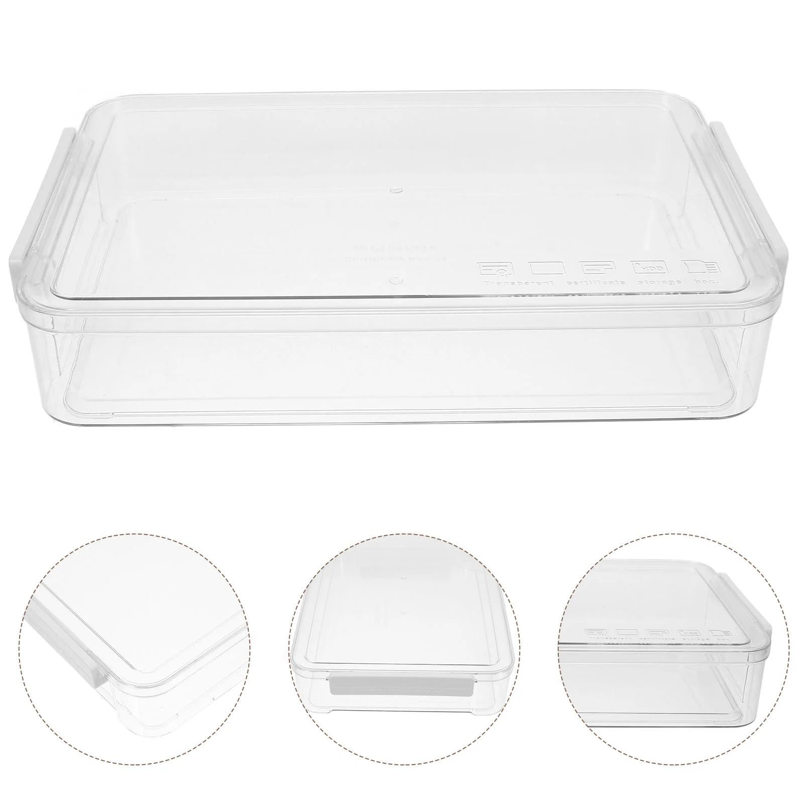 

wa Pudełko do przechowywania Pudełka na dokumenty z pokrywkami Plastikowe teczki Organizer Pojemniki na dokumenty Pojemniki na dokumenty