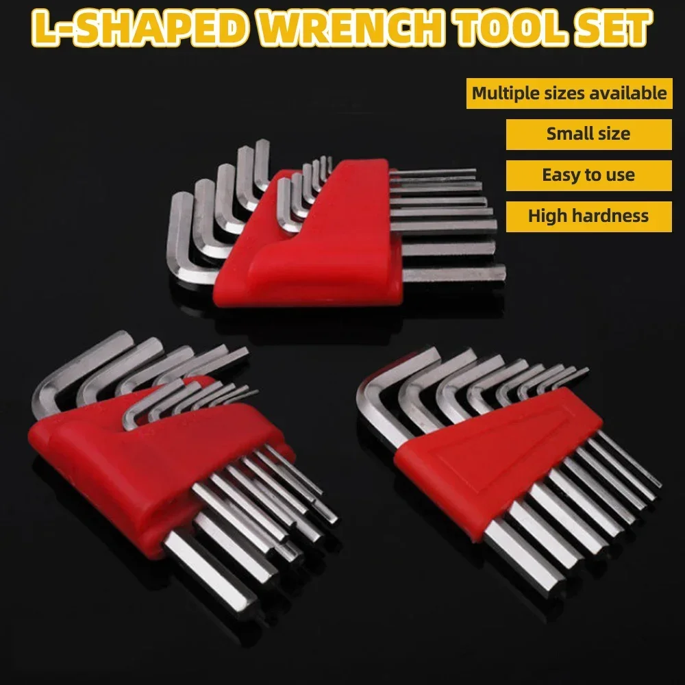 5/8/11 Pcs Metric Allen Wrench Set Inch Wrench L Wrench Keys Size Allen Key Short Arm Vehicle Repair Tool Set Home Hand Tools