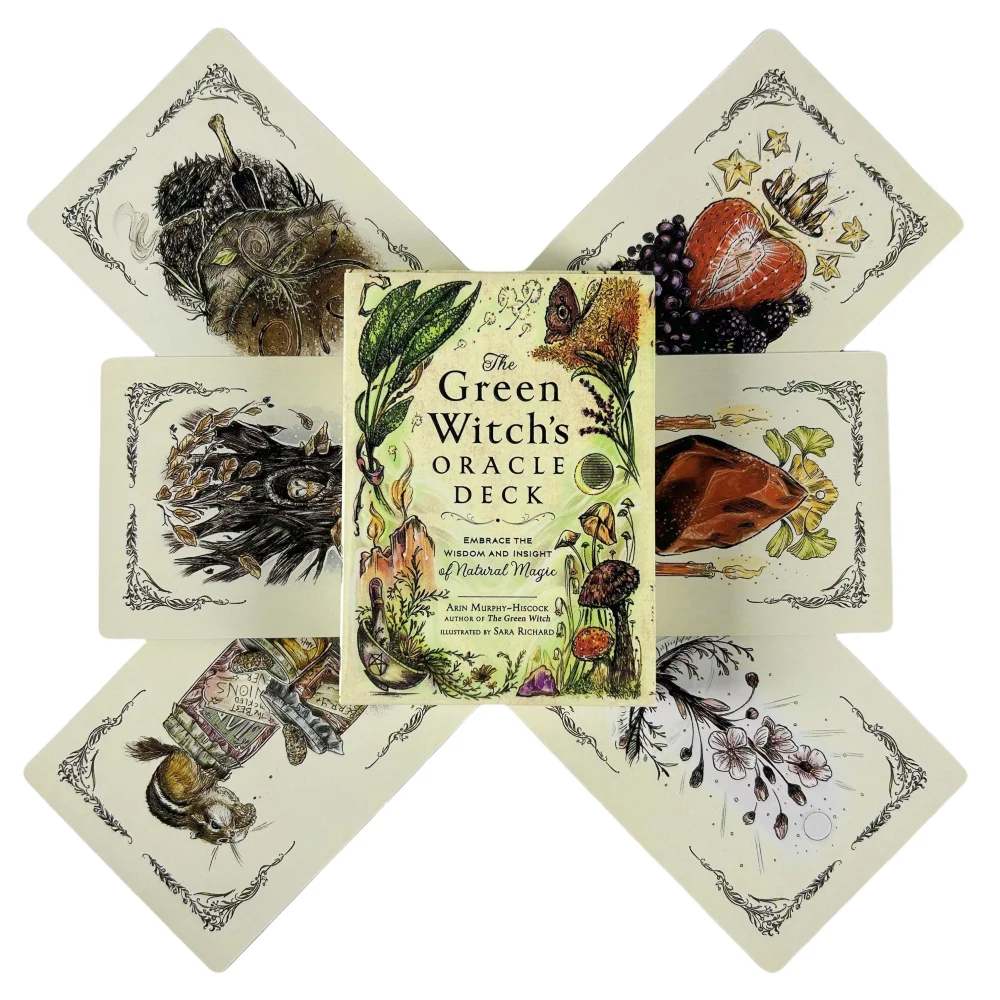

The Green Witch's Oracle Deck Cards A English Tatot Visions Divination Edition Deck Borad Games Tarot For Party Playing