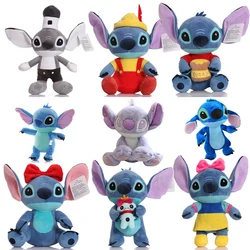 Disney Cartoon Blue Pink Stitch Plush Dolls Anime Toys Lilo and Stitch 25CM Stich Plush Stuffed Toys Christmas Gifts for Kids