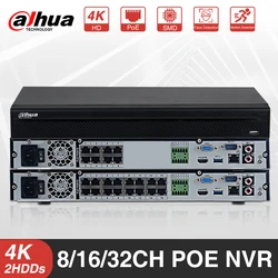 Dahua – enregistreur vidéo en réseau, Original, NVR4208-8P-4KS2/L NVR4216-16P-4KS2/L, 8/16/32CH, POE 1U 2HDDs, 4K et H.265