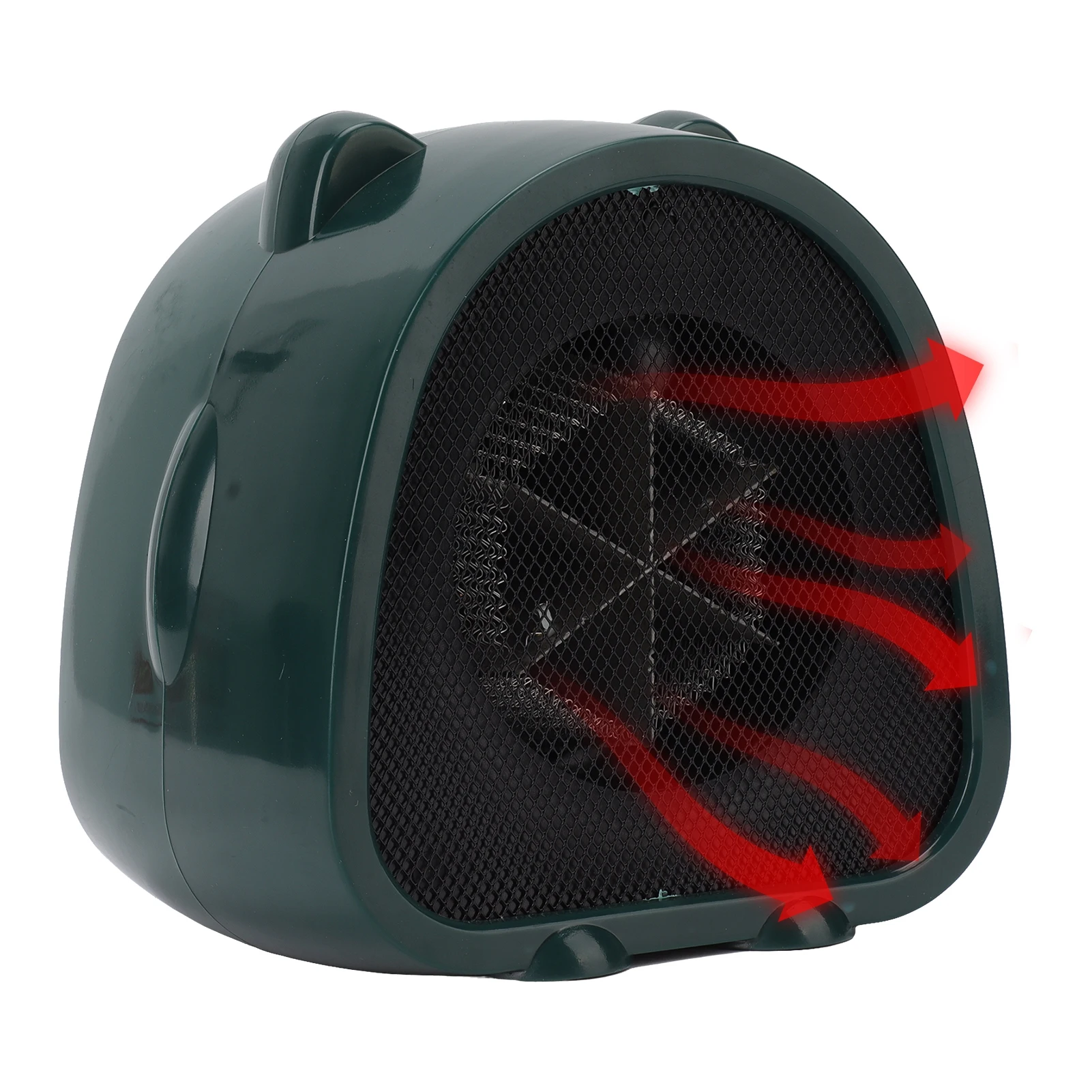 Space Heater Portable ABS 3s Fast Heating Green Switch Control Air Warmer for Home Office