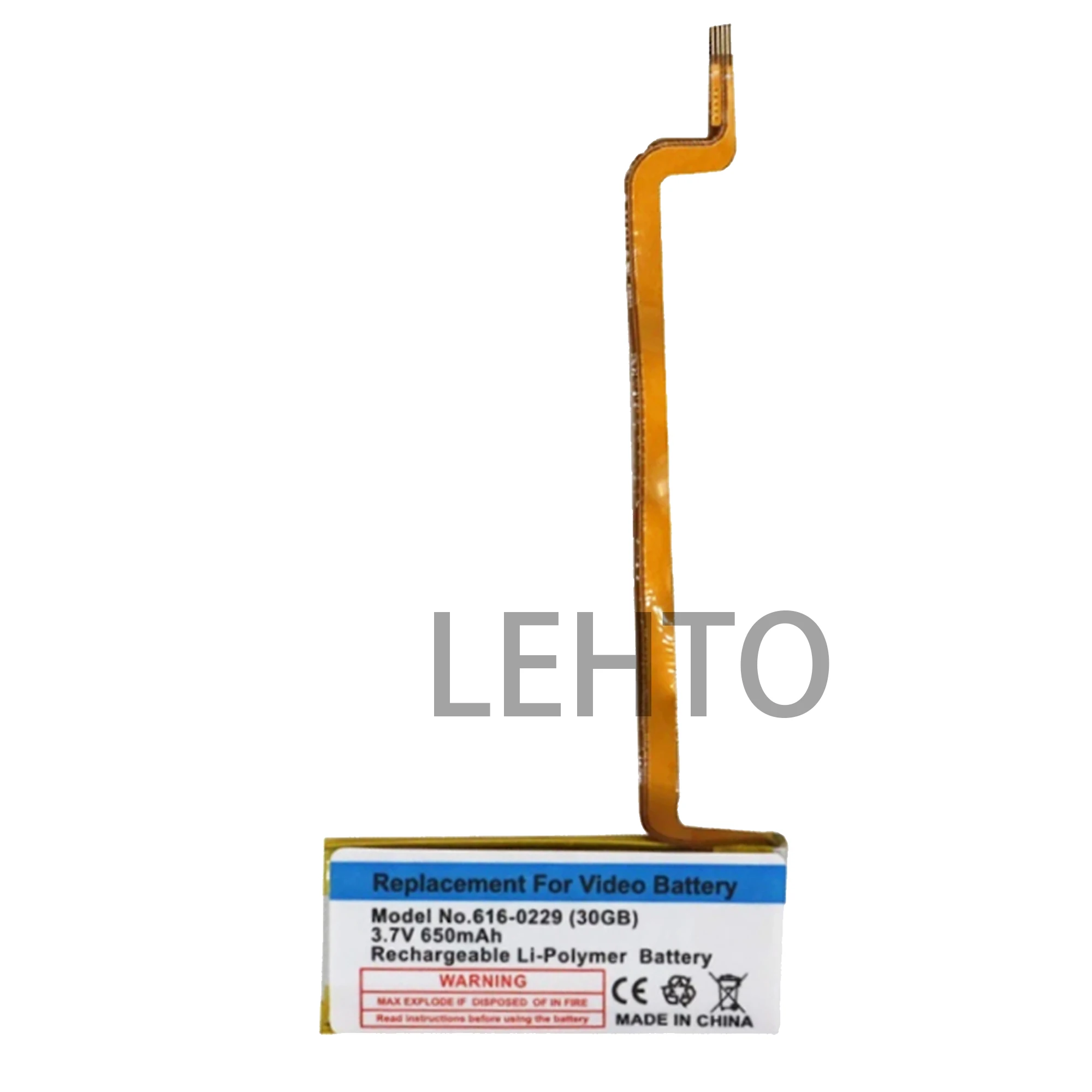 616-0232 Battery For iPod 5th Video 60GB 80GB For 6th gen Classic Thick 160GB 616-0232 Battery Video5th 30GB A1238 616-0229