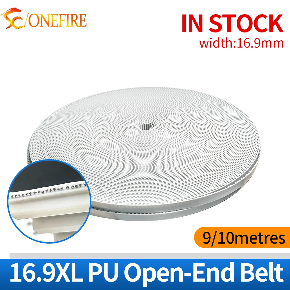 

9/10 метров 16,9XL ширина зубчатого ремня 16,9 мм Шаг 5,08 мм XL Полиуретановый открытый синхронный ремень из искусственной кожи со стальным сердечником