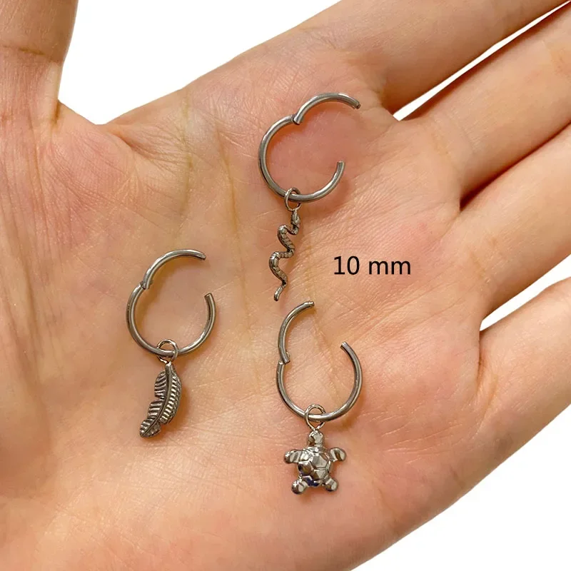 G23 Titanium Hinged Segment Hoop Earrings, CZ Paved Design