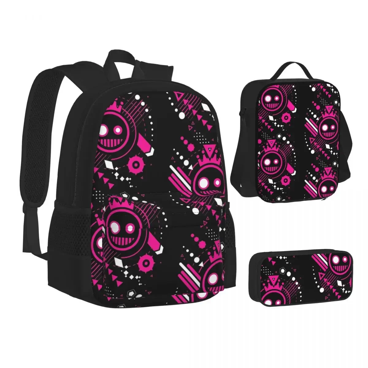 Just Shapes And Beats - JSAB Backpacks Boys Girls Bookbag Children School Bags Kids Rucksack Lunch Bag Pen Bag Three-Piece Set