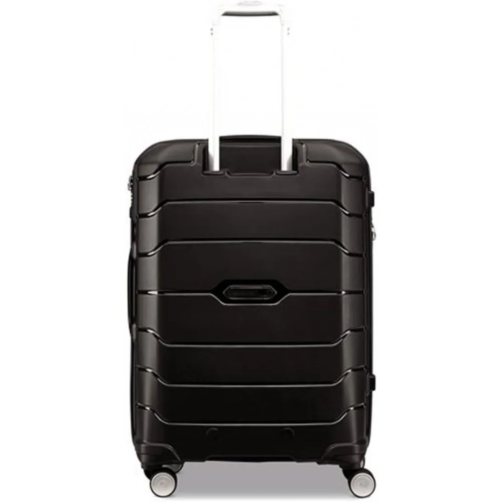 Zestaw walizek na kółkach - rozmiary 21, 24, 28 cali, czarny