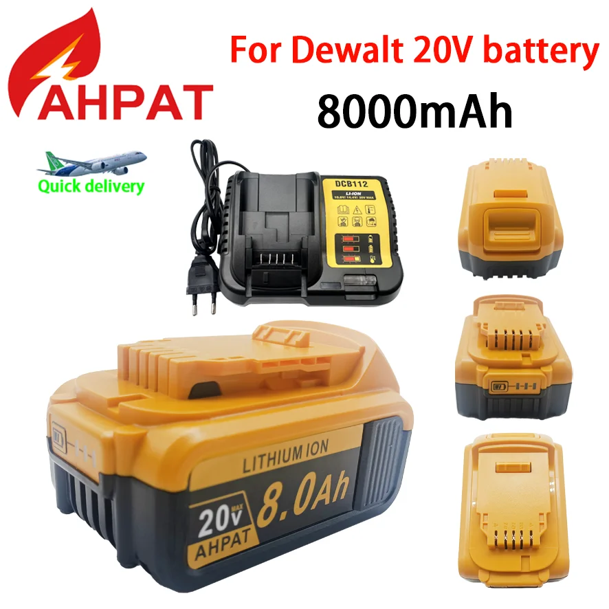 For Dewalt FLEXVOLT 20V/60V MAX Battery 8Ah DCB609 Lithium-ion DCB606 DCB612 DCB609 DCB205 DCB200 DCB182 Batería for Dewalt 20V