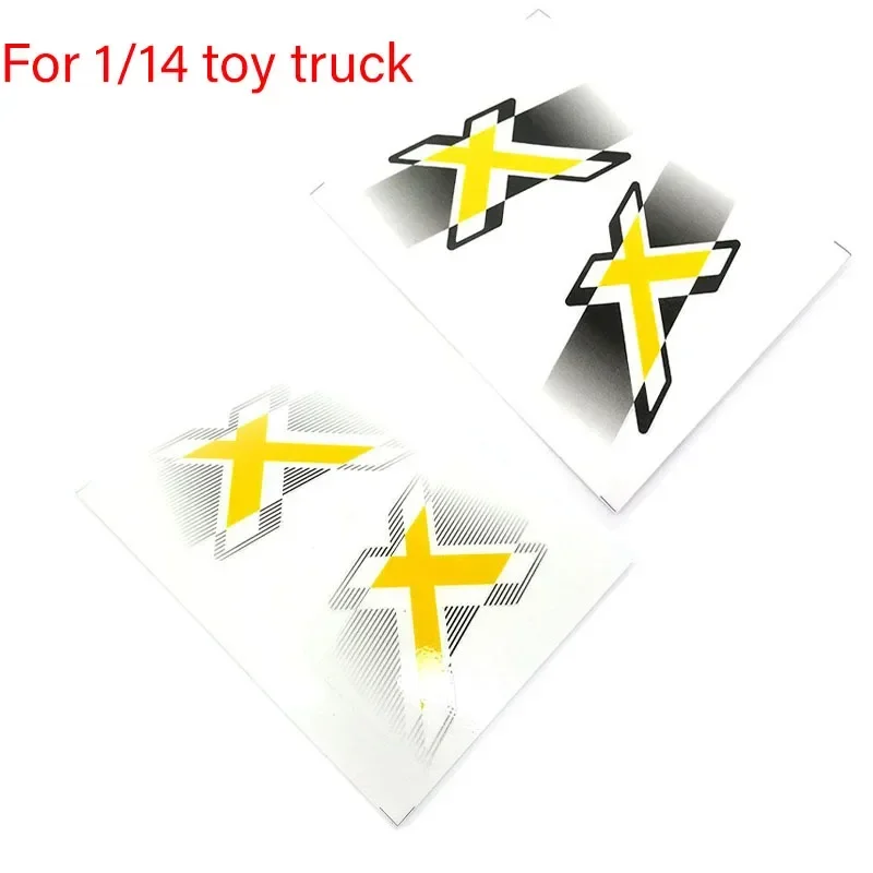 Simulation Car Door Self-adhesive Sticker Decorate for 1/14 Tamiya RC Truck  JDmodel DOUBLE E FMX Diy Parts Toys