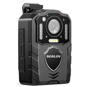 BOBLOV KJ25 1080P Body Cam 3000mAh Battery Mini Camera Police Bodycam Night Vision for Hiking Law Enforcement Pet Walking