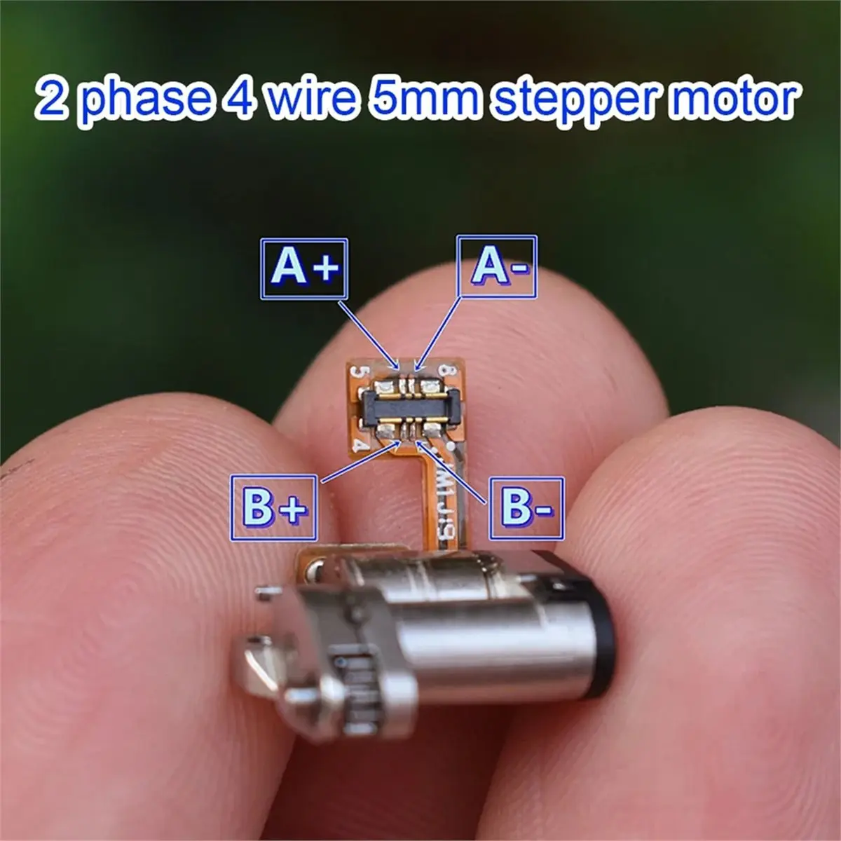 2Pcs Micro Stepper Motor Planetary Metal Gear Stepping Motor 2-Phase 4-Wire 1.6mm Flat Shaft