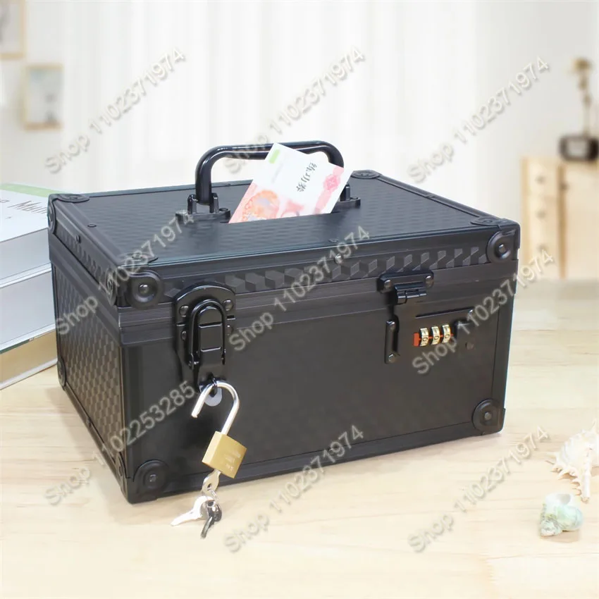

Home Money Safe Multifunctional Aluminum Password Money Box for Children and Adults Hidden Storage Secret With double lock