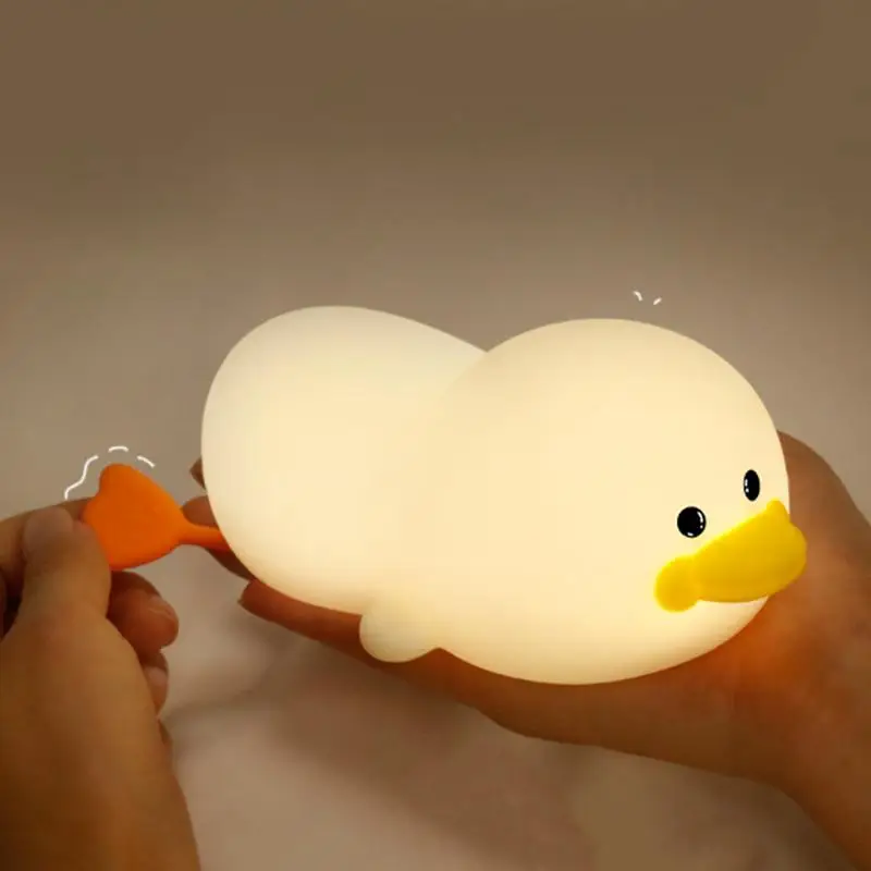 

Led Duck Lamp Dimmable Nursery Nightlight Rechargeable Animal Touch Control Nursery Night Light With Timer For Bedrooms