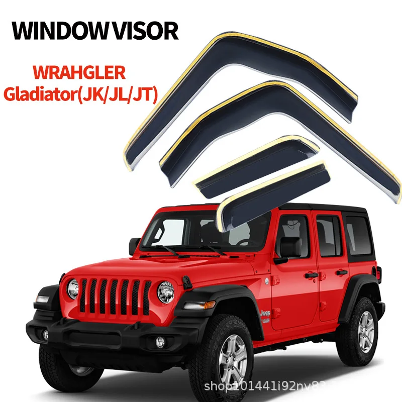 

Подходит для Wrangler WRAHGLER Gladiator (JK/JL), встроенный погодный щиток, оконный козырек.