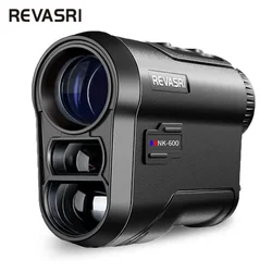 REVASRI 600M/Yard Golf Laser Rangefinder with Slope Compensation Flagpole Lock Vibration USB-C Rechargeable for Golfing