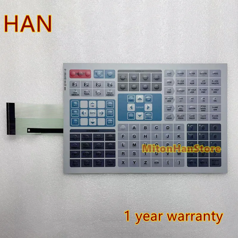 New For HAAS 61-8634B REV.B Membrane Keyboard Film Button Keypad