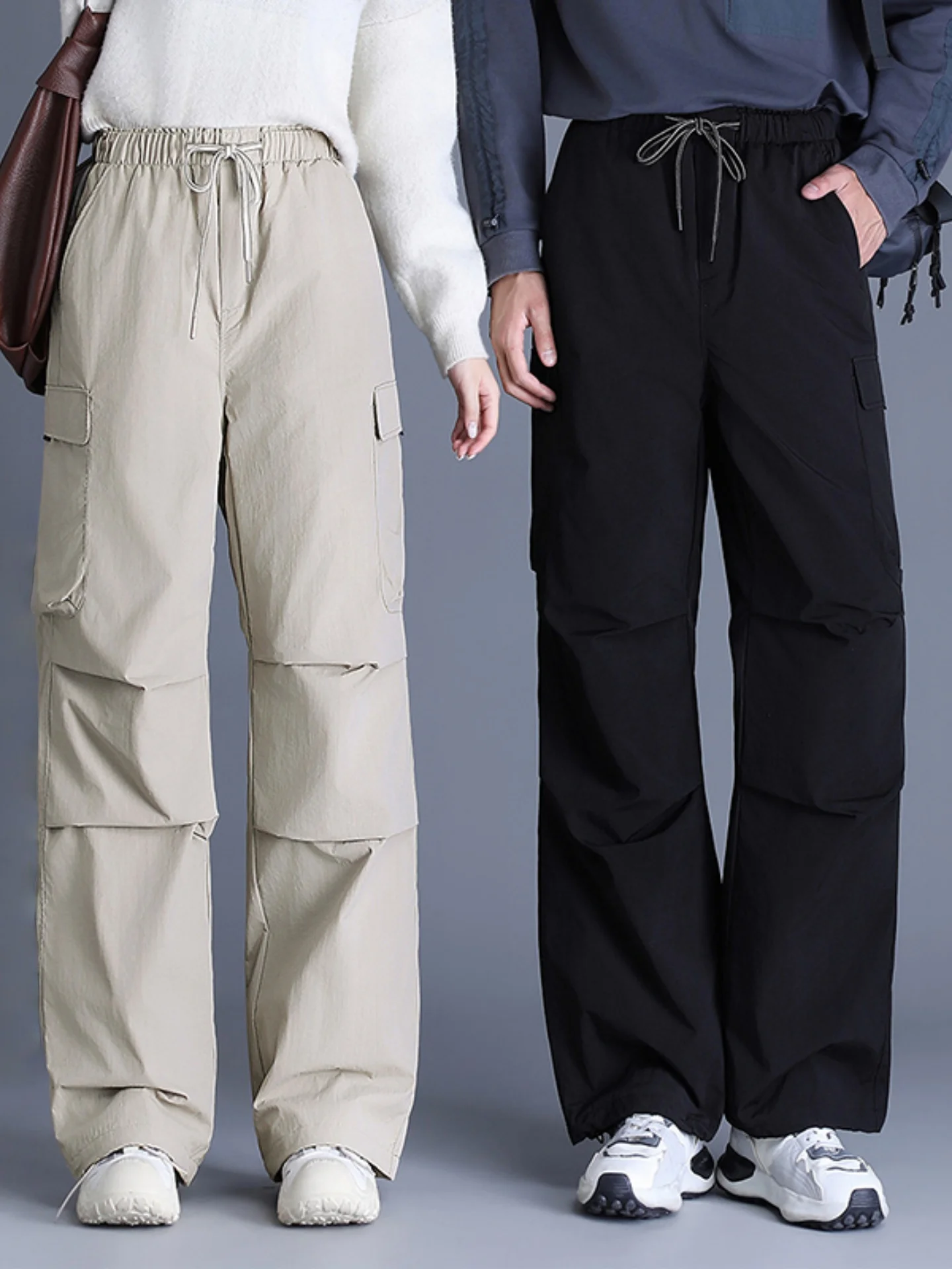 

Утепленные брюки для пар с флисовой подкладкой, средней/высокой посадкой, на 90% пуху, рабочие, повседневные, прямые джинсы